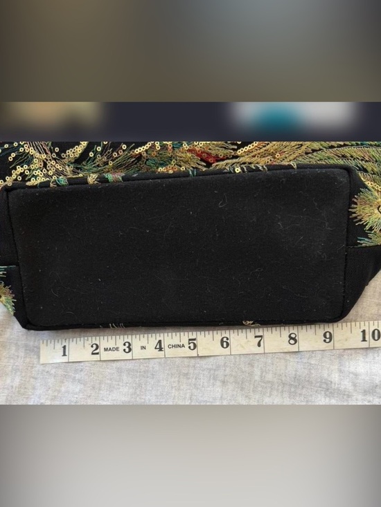 Source Unknown Navy Embroidered Sequin Phoenix Tote - Picture 2 of 3